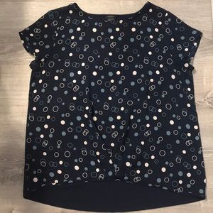 Ann Taylor Factory polka dot shirt